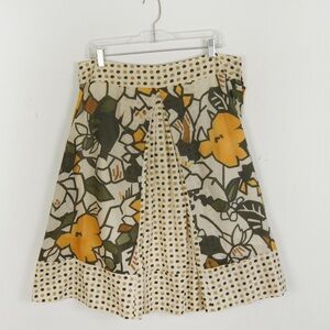 Weekend MaxMara x Holt Renfrew Polka Dot Floral Pleated Full Midi Skirt